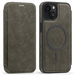 Til iPhone 13 Cover, kompatibel med MagSafe RFID-blokerende kortholder, læder telefoncover