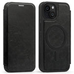 Til iPhone 13 Cover, kompatibel med MagSafe RFID-blokerende kortholder, læder telefoncover
