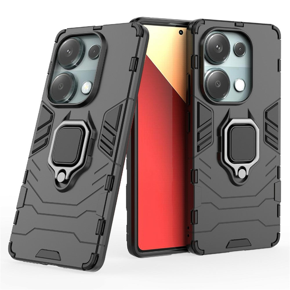 For Xiaomi Redmi Note 14S 4G Case PC + TPU Protective Phone Cover with Ring Kickstand