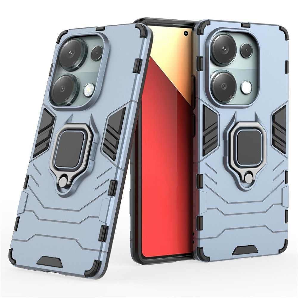 Xiaomi Redmi Note 14S 4G-skal PC + TPU-skyddande mobilskal med ringstöd