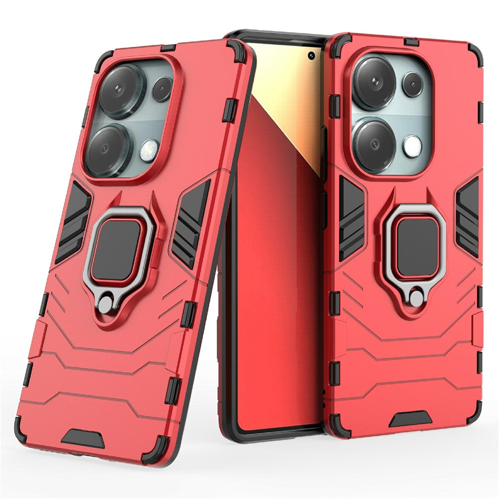 For Xiaomi Redmi Note 14S 4G Case PC + TPU Protective Phone Cover with Ring Kickstand