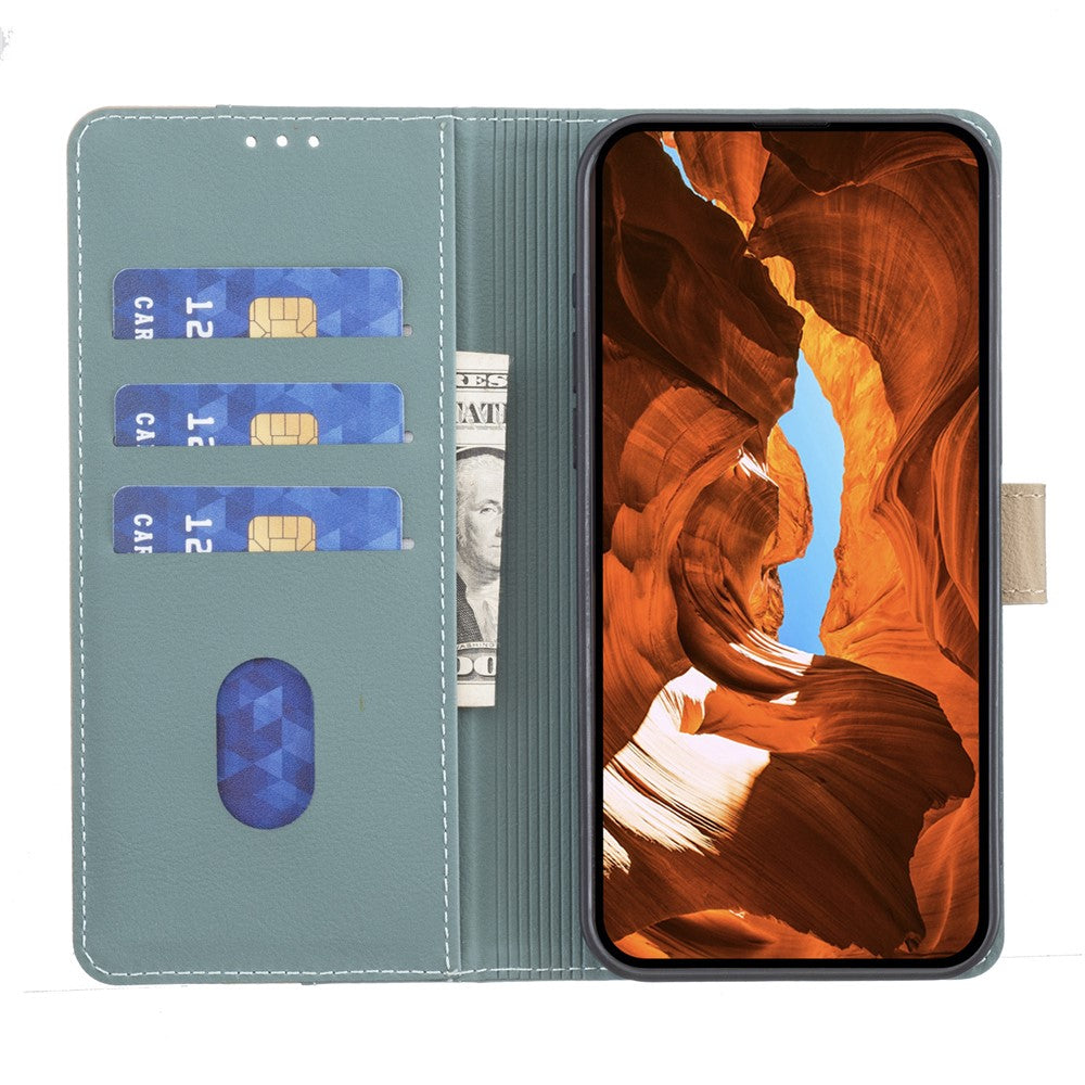 BINFEN COLOR BF33 For Xiaomi Poco F7 5G / Redmi Turbo 4 Pro 5G Leather Case Splicing Color RFID Blocking Wallet Stand Phone Cover