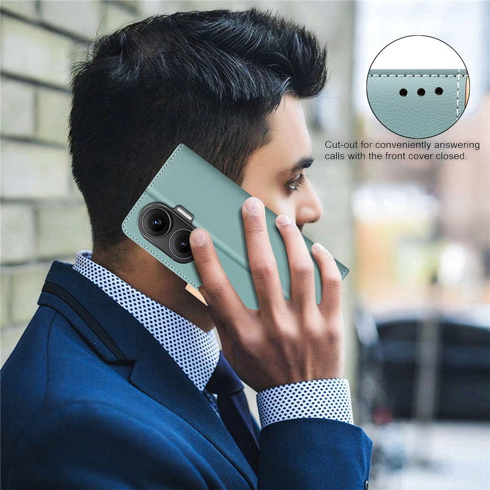 BINFEN COLOR BF33 For Xiaomi Poco F7 5G / Redmi Turbo 4 Pro 5G Leather Case Splicing Color RFID Blocking Wallet Stand Phone Cover