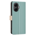 BINFEN COLOR BF33 For Xiaomi Poco F7 5G / Redmi Turbo 4 Pro 5G Leather Case Splicing Color RFID Blocking Wallet Stand Phone Cover