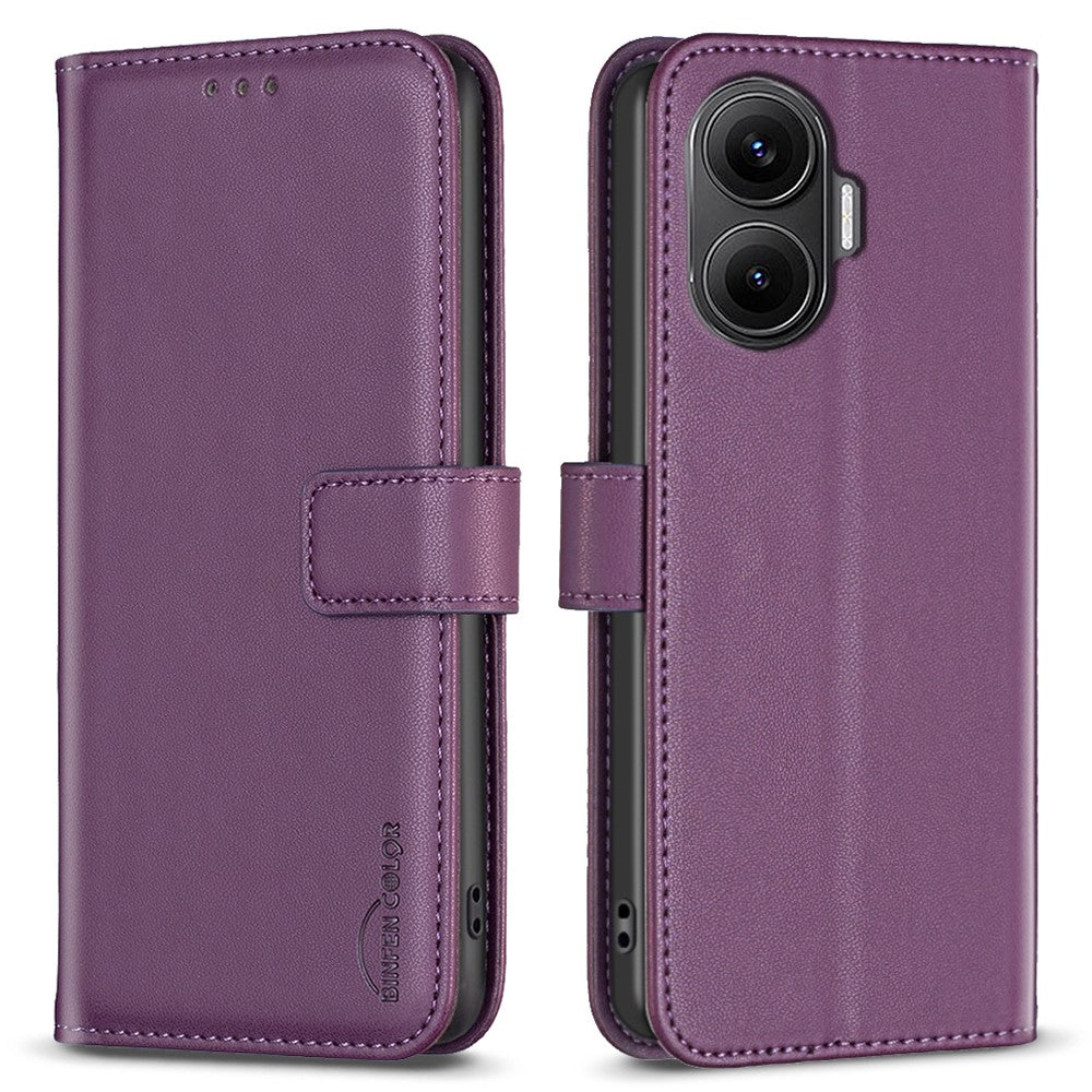 BINFEN COLOR BF17 For Xiaomi Poco F7 5G / Redmi Turbo 4 Pro 5G Case Wallet Folio Flip Leather Cover
