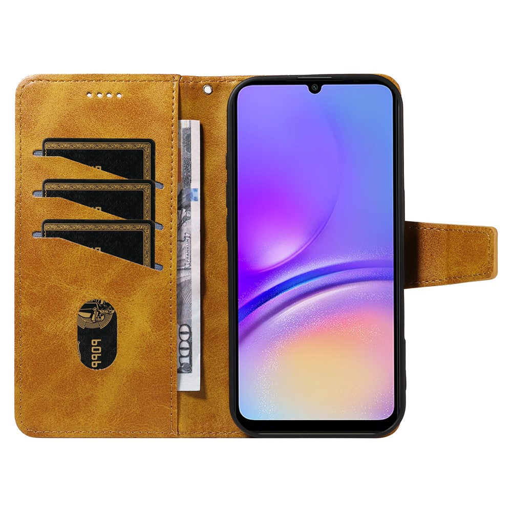 Til Samsung Galaxy A08 5G / A08 4G / A07 4G / A06 4G / A06 5G læderetui, tegnebog med standfunktion, mønstret telefoncover med rem