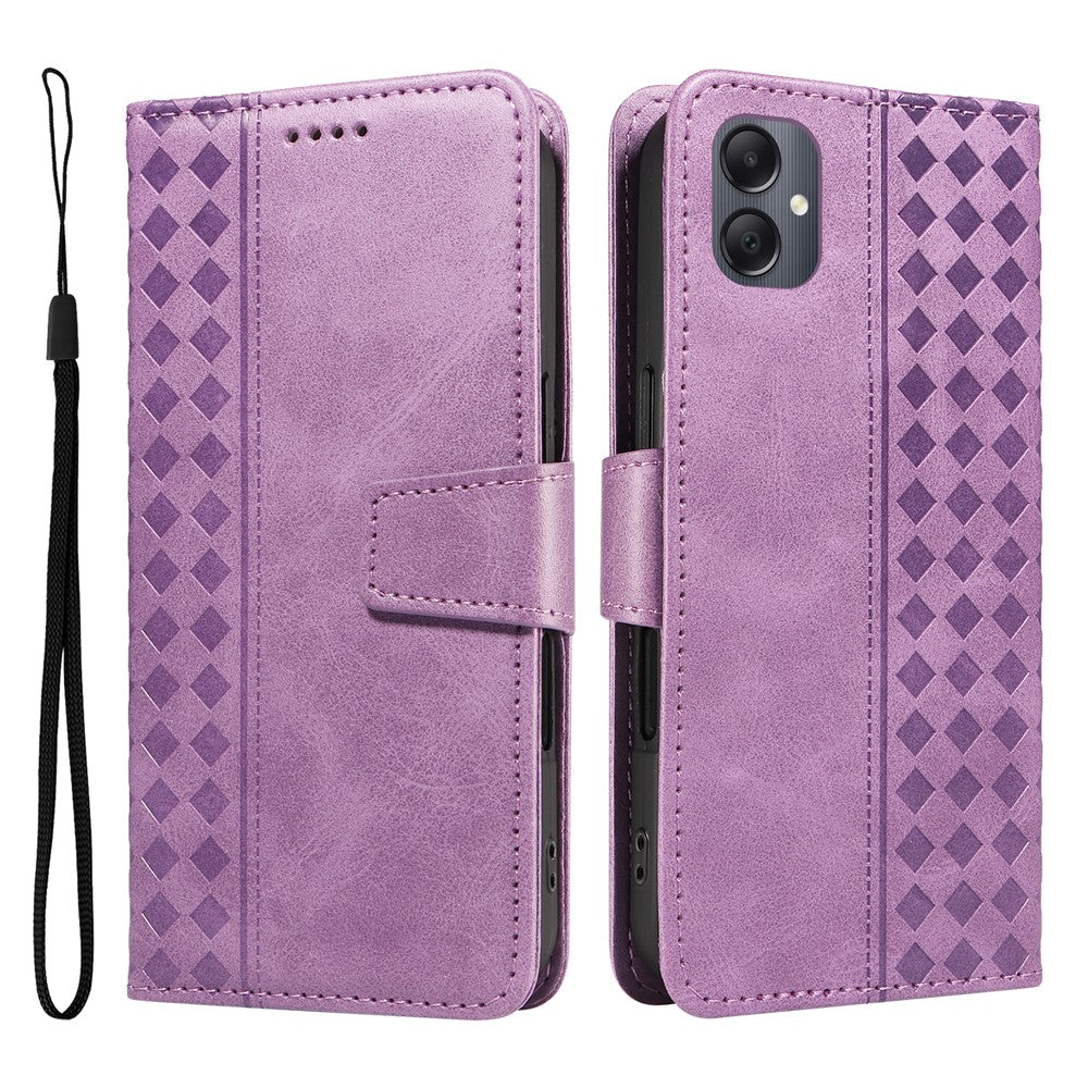 Til Samsung Galaxy A08 5G / A08 4G / A07 4G / A06 4G / A06 5G læderetui, tegnebog med standfunktion, mønstret telefoncover med rem