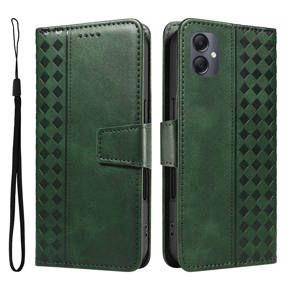 Til Samsung Galaxy A08 5G / A08 4G / A07 4G / A06 4G / A06 5G læderetui, tegnebog med standfunktion, mønstret telefoncover med rem