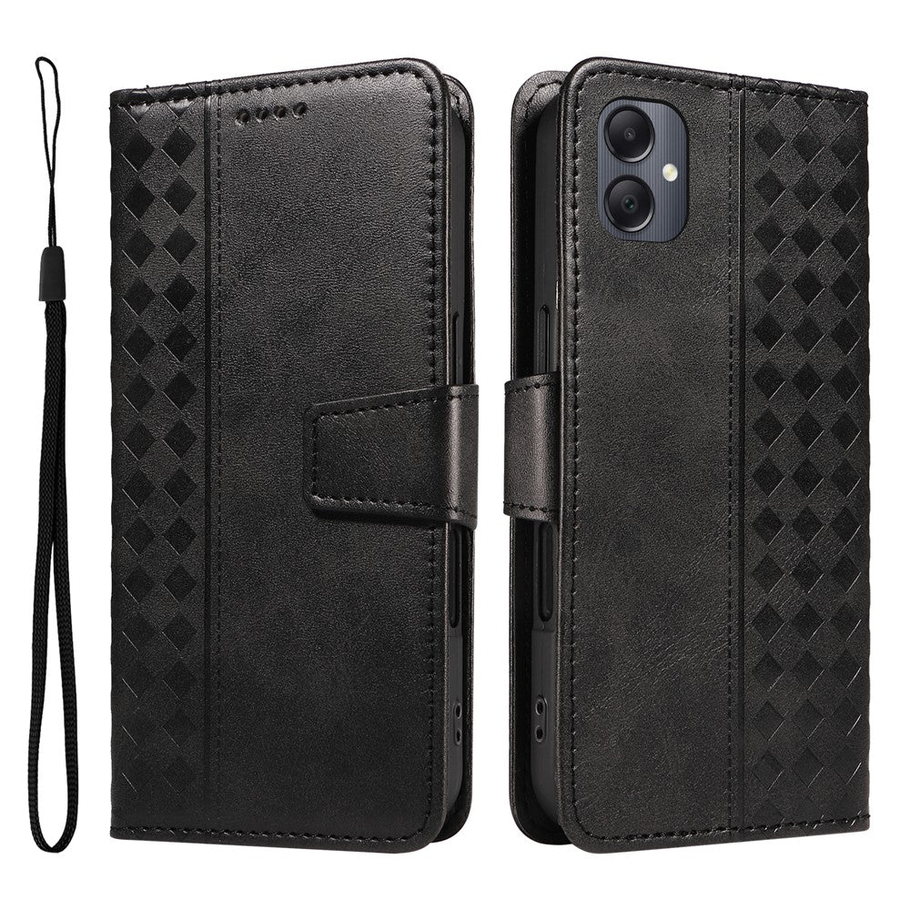 Til Samsung Galaxy A08 5G / A08 4G / A07 4G / A06 4G / A06 5G læderetui, tegnebog med standfunktion, mønstret telefoncover med rem