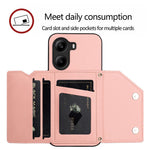 For Xiaomi Poco X7 Pro 5G Case Card Holder Kickstand Skin-Touch Phone Cover with Wrist Strap