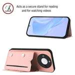 For Honor X60 5G / Honor X9c Smart 5G Case Card Holder Kickstand Skin-Touch Phone Cover with Wrist Strap