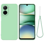 For Xiaomi Redmi A5 NFC (EU) (173.45mm) Liquid Silicone Case Phone Back Cover with Hand Strap