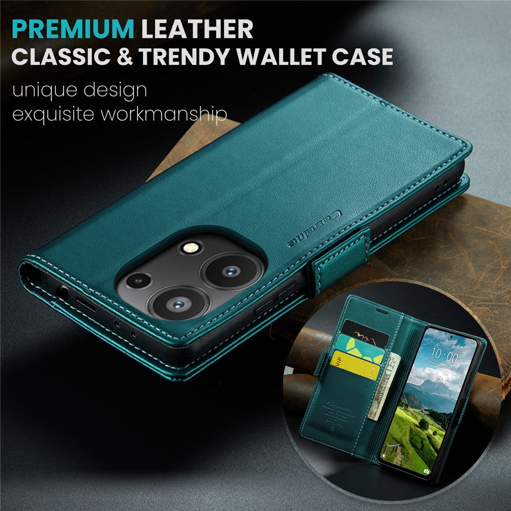 CASEME For Xiaomi Redmi Note 13 Pro 4G Case  023 Series RFID Blocking Leather Wallet Stand Phone Cover