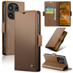 CASEME For Xiaomi Redmi Note 13 Pro 4G Case  023 Series RFID Blocking Leather Wallet Stand Phone Cover