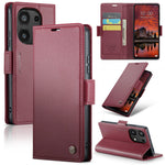 CASEME For Xiaomi Redmi Note 13 Pro 4G Case  023 Series RFID Blocking Leather Wallet Stand Phone Cover