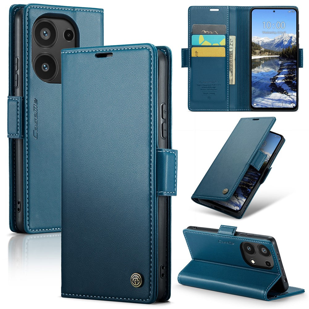 CASEME For Xiaomi Redmi Note 13 Pro 4G Case  023 Series RFID Blocking Leather Wallet Stand Phone Cover