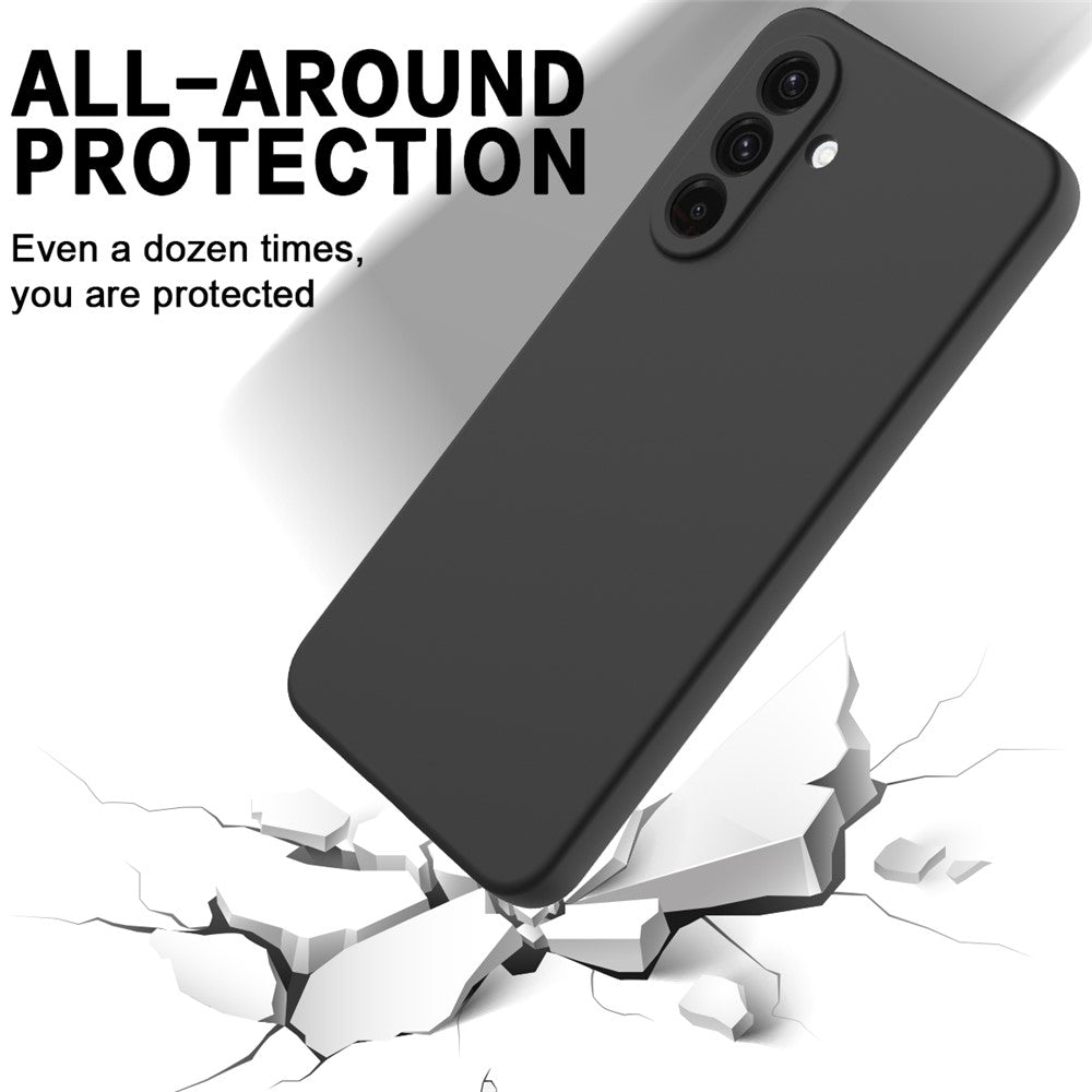 For Samsung Galaxy F56 5G  /  M56 5G Liquid Silicone Case Phone Back Cover with Hand Strap