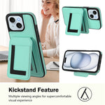 Magnetisk Cover til iPhone 15 TPU + PU-læder Bagcover til telefon med aftagelig kortholder