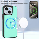 Magnetisk Cover til iPhone 15 TPU + PU-læder Bagcover til telefon med aftagelig kortholder