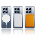 Xiaomi 14T Pro Genomskinligt Magnetiskt mobilskal TPU + Akryl Bakstycke