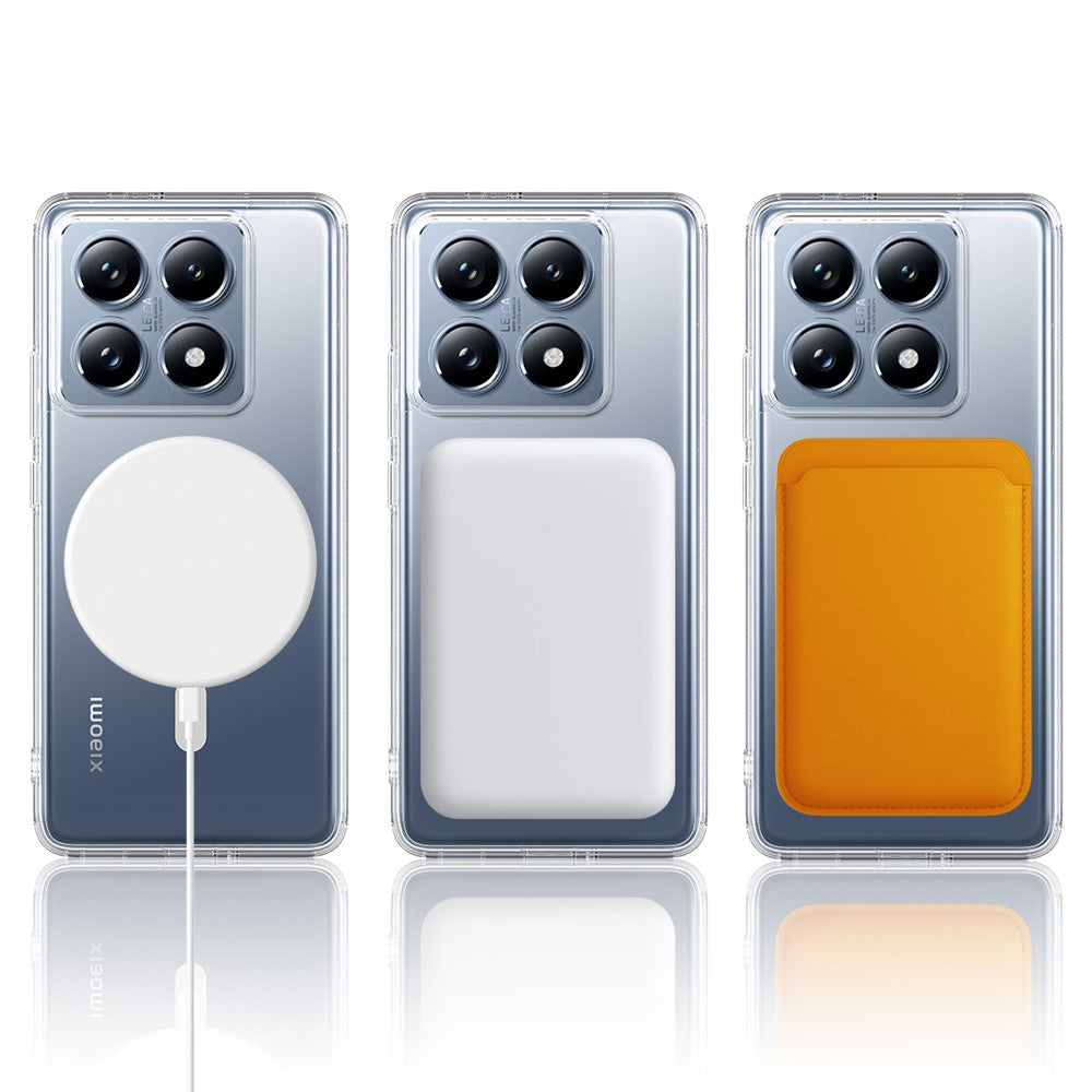 Xiaomi 14T Pro Genomskinligt Magnetiskt mobilskal TPU + Akryl Bakstycke