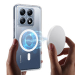 Xiaomi 14T Pro Genomskinligt Magnetiskt mobilskal TPU + Akryl Bakstycke