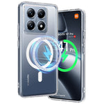 Xiaomi 14T Pro Genomskinligt Magnetiskt mobilskal TPU + Akryl Bakstycke