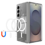 For Samsung Galaxy Z Fold7 5G Clear Phone Case Magnetic Case TPU+Acrylic Back Cover