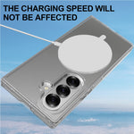 For Samsung Galaxy Z Fold7 5G Clear Phone Case Magnetic Case TPU+Acrylic Back Cover