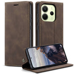 CASEME For Xiaomi Redmi Note 14 4G (164.84mm) Wallet Case  013 Series PU Leather Phone Cover Stand