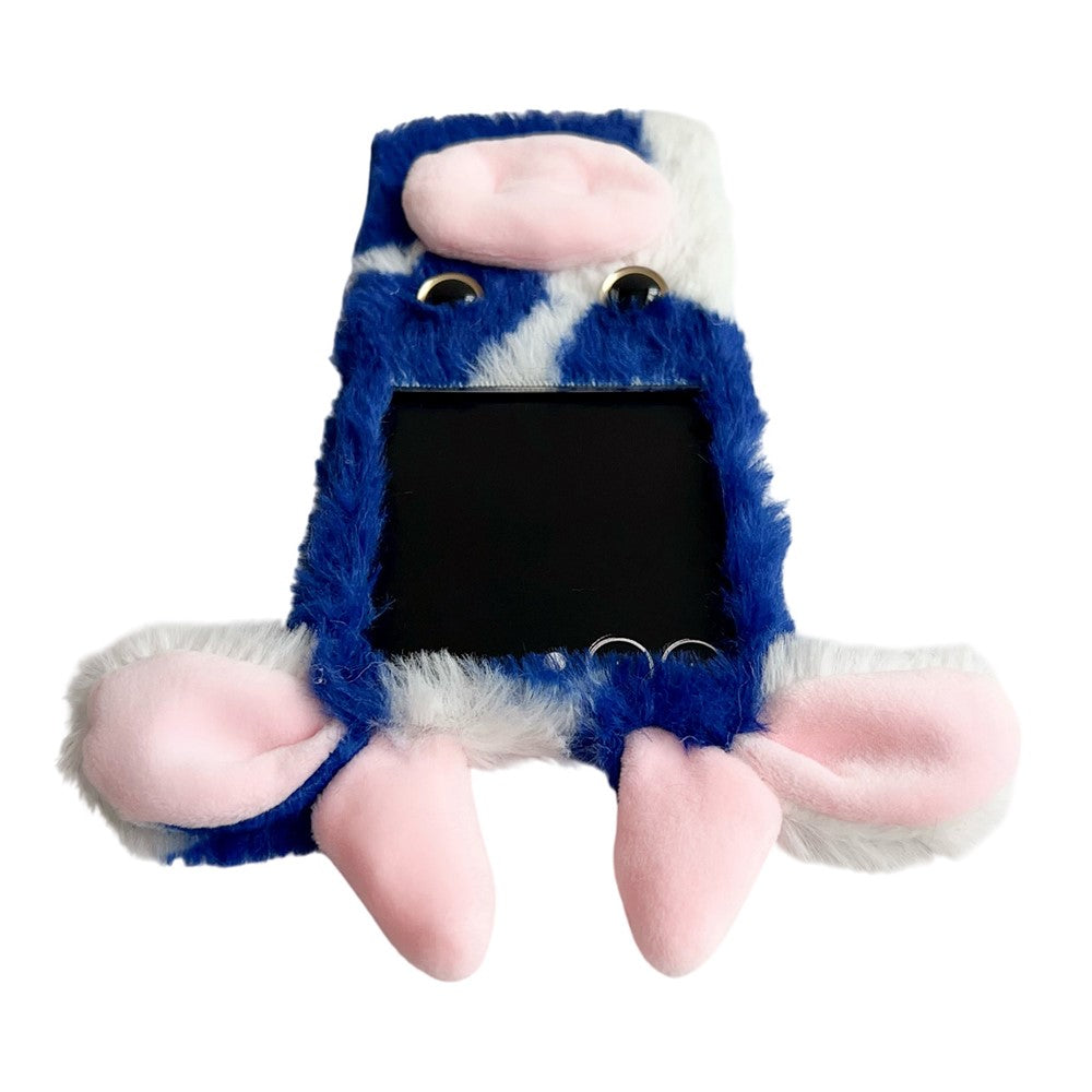 For Samsung Galaxy Z Flip7 5G Case Plush Cow Hard PC Protective Phone Cover