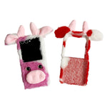For Samsung Galaxy Z Flip7 5G Case Plush Cow Hard PC Protective Phone Cover