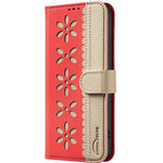 BINFEN COLOR For Samsung Galaxy A53 5G Leather Case BF36 Floral Pattern Phone Cover RFID Blocking Wallet Stand