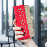 BINFEN COLOR For Samsung Galaxy A53 5G Leather Case BF36 Floral Pattern Phone Cover RFID Blocking Wallet Stand