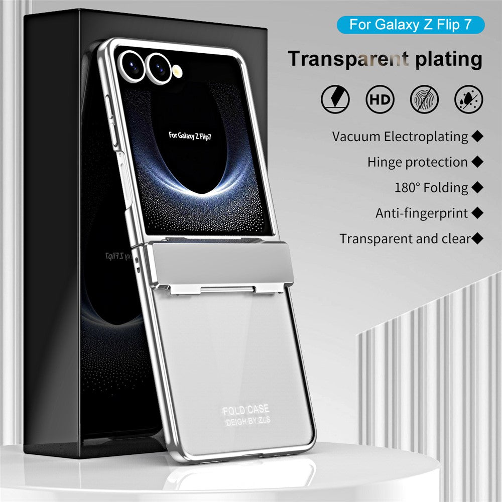 Til Samsung Galaxy Z Flip7 5G Cover Elektroplettering PC Folde Telefonetui