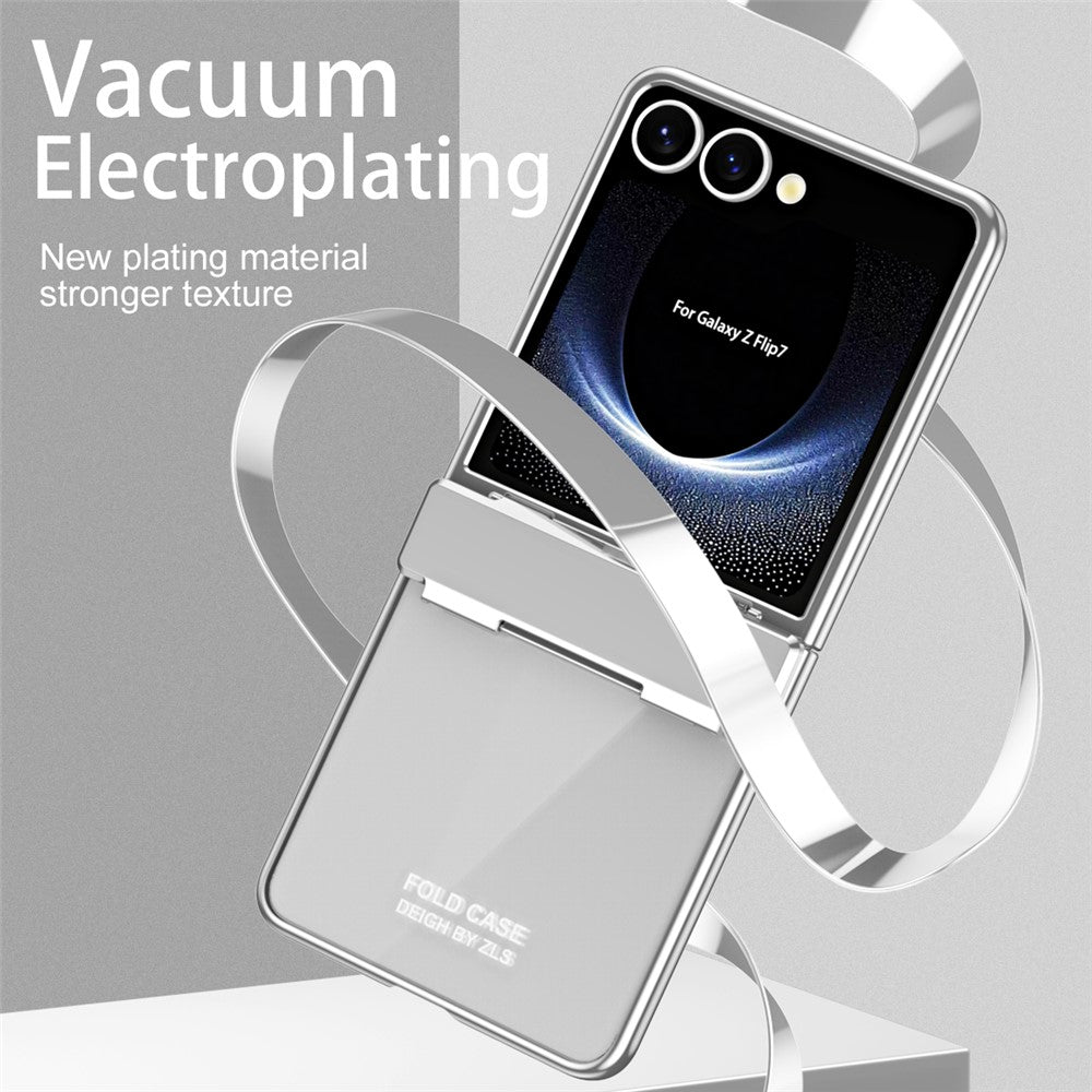 Til Samsung Galaxy Z Flip7 5G Cover Elektroplettering PC Folde Telefonetui