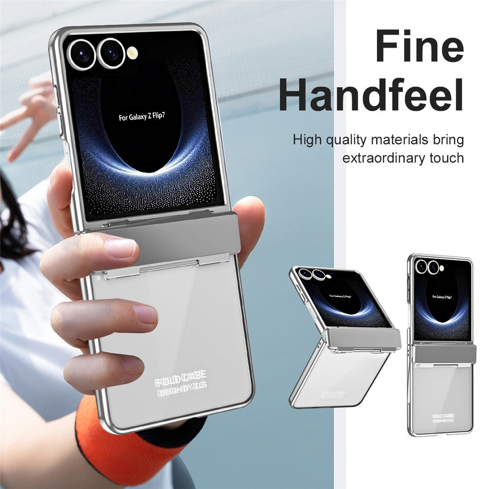 Til Samsung Galaxy Z Flip7 5G Cover Elektroplettering PC Folde Telefonetui