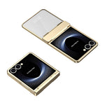 Til Samsung Galaxy Z Flip7 5G Cover Galvanisering PC Foldbart Telefoncover med Skærmbeskytter
