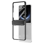 Til Samsung Galaxy Z Flip7 5G Cover Galvanisering PC Foldbart Telefoncover med Skærmbeskytter