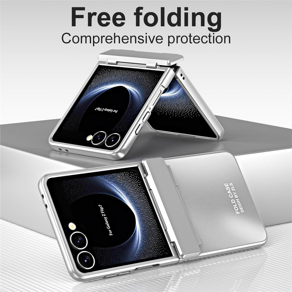 Til Samsung Galaxy Z Flip7 5G etui elektroplettering hårdt PC beskyttende telefoncover