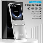 Til Samsung Galaxy Z Flip7 5G etui elektroplettering hårdt PC beskyttende telefoncover