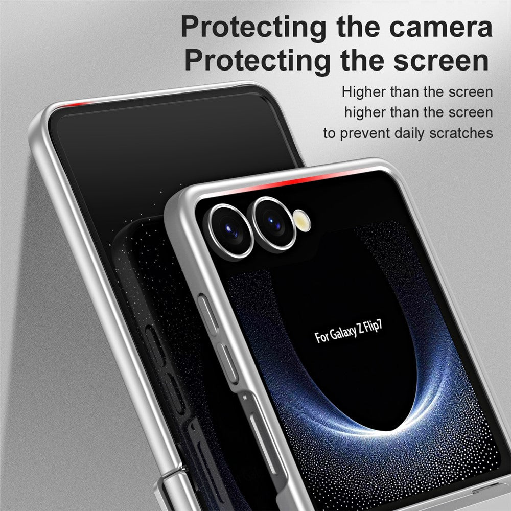 Til Samsung Galaxy Z Flip7 5G etui elektroplettering hårdt PC beskyttende telefoncover