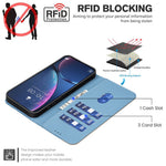BINFEN COLOR til Samsung Galaxy A33 5G Lædercover BF36 Blomstret mønster Telefoncover RFID-blokerende pung stativ