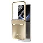 Til Samsung Galaxy Z Flip7 5G etui Elektrobelægning Hard PC beskyttende telefoncover med skærmbeskytter