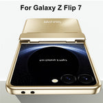Til Samsung Galaxy Z Flip7 5G etui Elektrobelægning Hard PC beskyttende telefoncover med skærmbeskytter