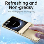 Til Samsung Galaxy Z Flip7 5G etui Elektrobelægning Hard PC beskyttende telefoncover med skærmbeskytter