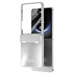Til Samsung Galaxy Z Flip7 5G etui Elektrobelægning Hard PC beskyttende telefoncover med skærmbeskytter