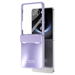 Til Samsung Galaxy Z Flip7 5G etui Elektrobelægning Hard PC beskyttende telefoncover med skærmbeskytter