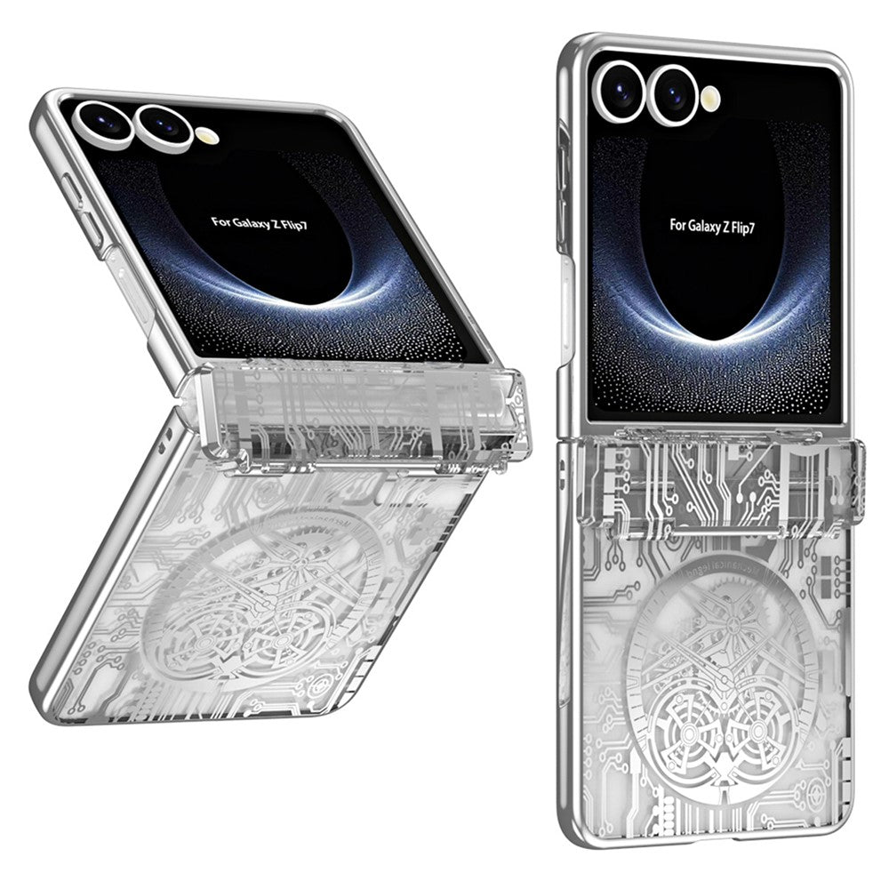Til Samsung Galaxy Z Flip7 5G etui Mekanisk Legende Galvanisering PC Telefoncover