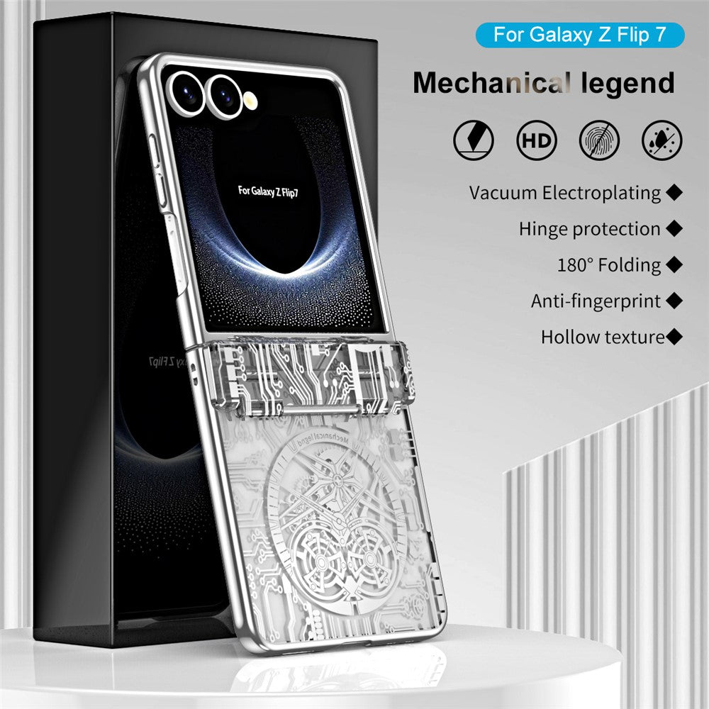 Til Samsung Galaxy Z Flip7 5G etui Mekanisk Legende Galvanisering PC Telefoncover